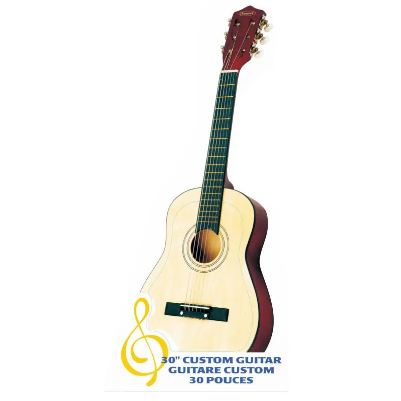 Ready Ace AG-30N 30" Student Beginner Tan Guitar, Ages 7 Years and up - Ampere Galaxy