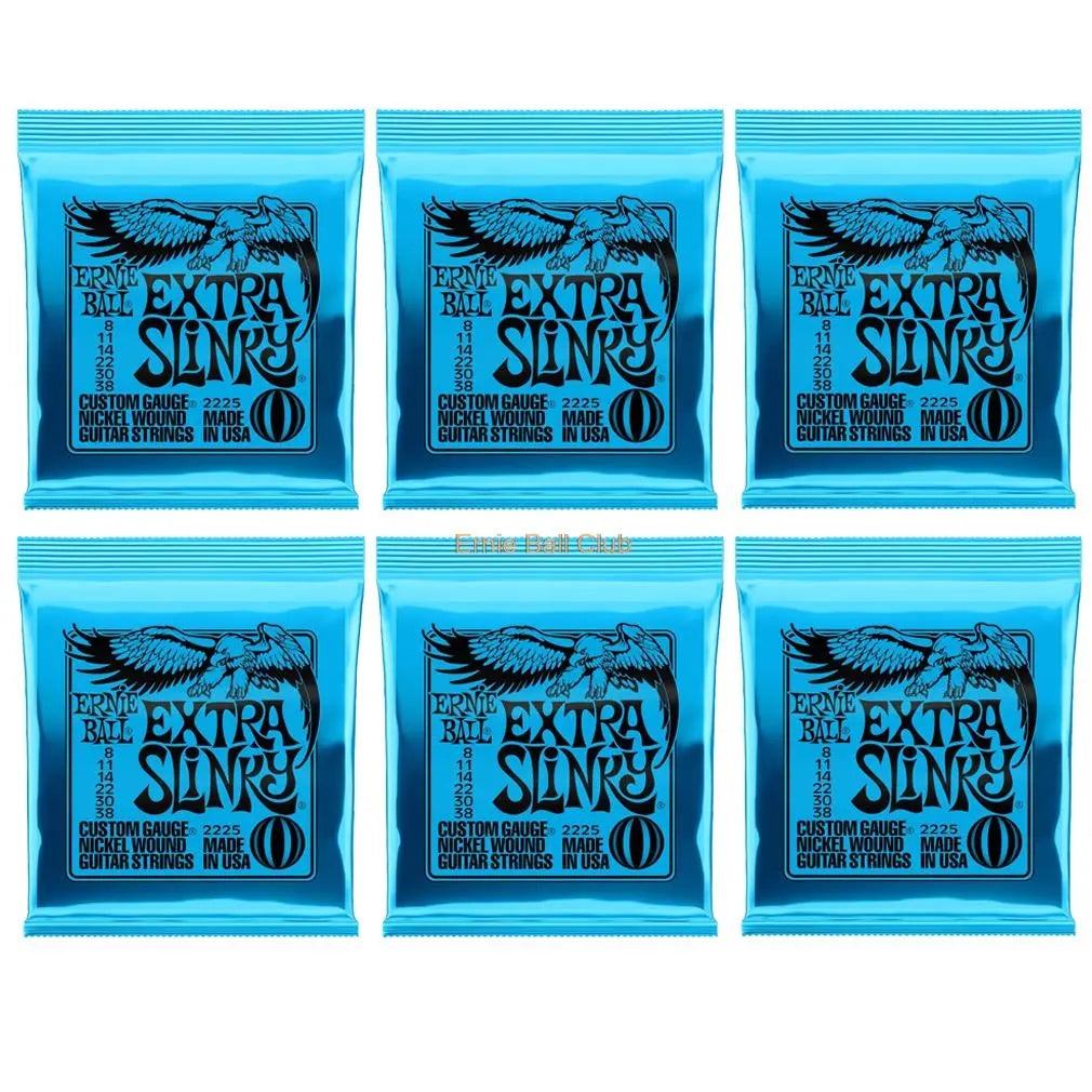 6 Packs/Set Ernie-Ball Nickel Electric Guitar Strings 2215 2220 2221 2222 2223 2225 Cobalt Slinky 2721 2723 2727 Free Shipping - Ampere Galaxy