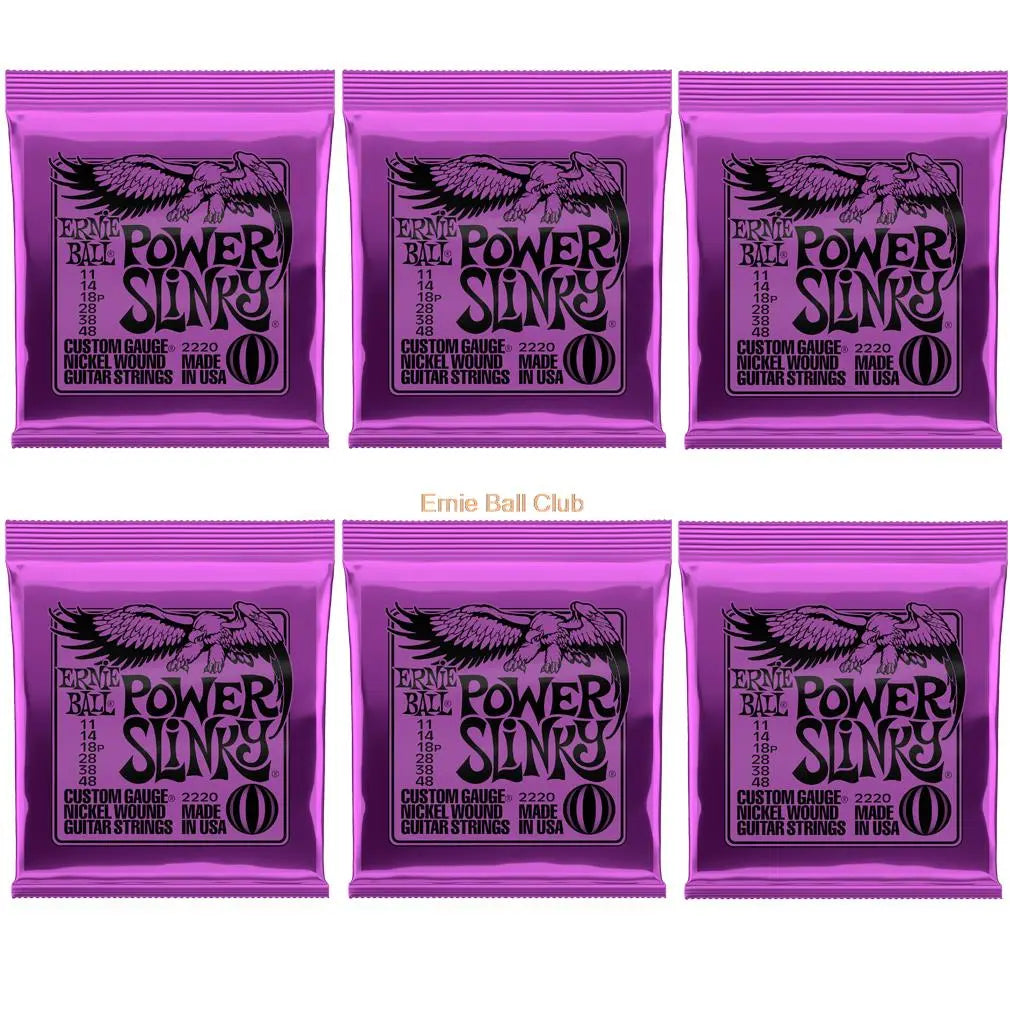 6 Packs/Set Ernie-Ball Nickel Electric Guitar Strings 2215 2220 2221 2222 2223 2225 Cobalt Slinky 2721 2723 2727 Free Shipping - Ampere Galaxy