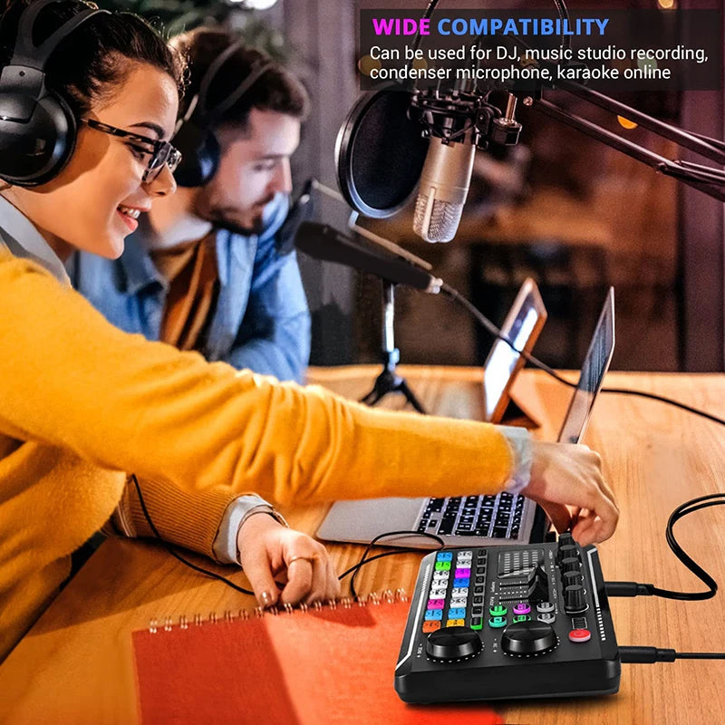 Ultimate Sound Bliss: Live Mixer with DJ Effects, Voice Changer, and Bluetooth for YouTube Streaming!