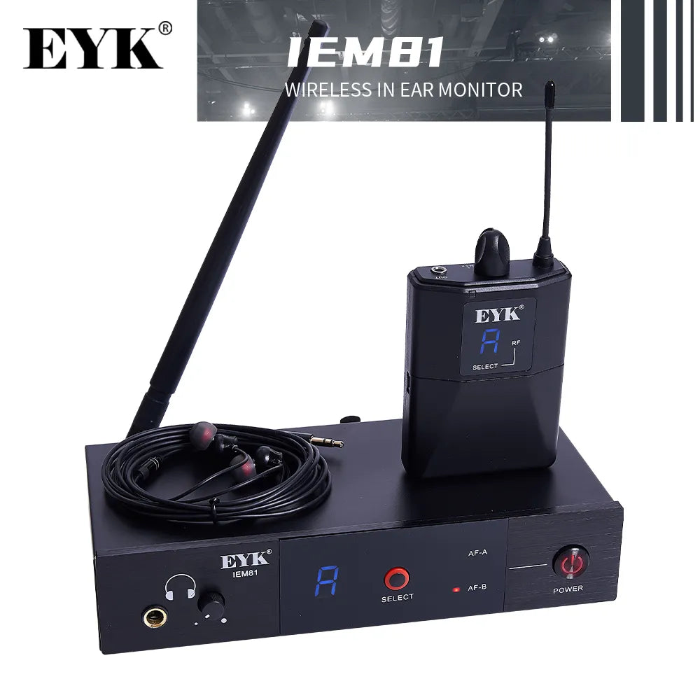 EYK IEM81 UHF Wireless In Ear Monitoring System 16 Frequencies - Ampere Galaxy