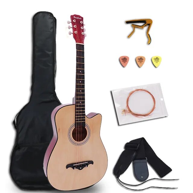 Rosefinch Full Pack 38/41 Inch Acoustic Guitar - Ampere Galaxy