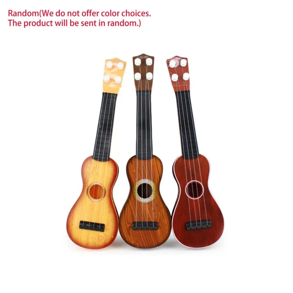 14.5-inch Plastic Ukulele Beginner Hawaiian 4 Nylon Strings - Ampere Galaxy