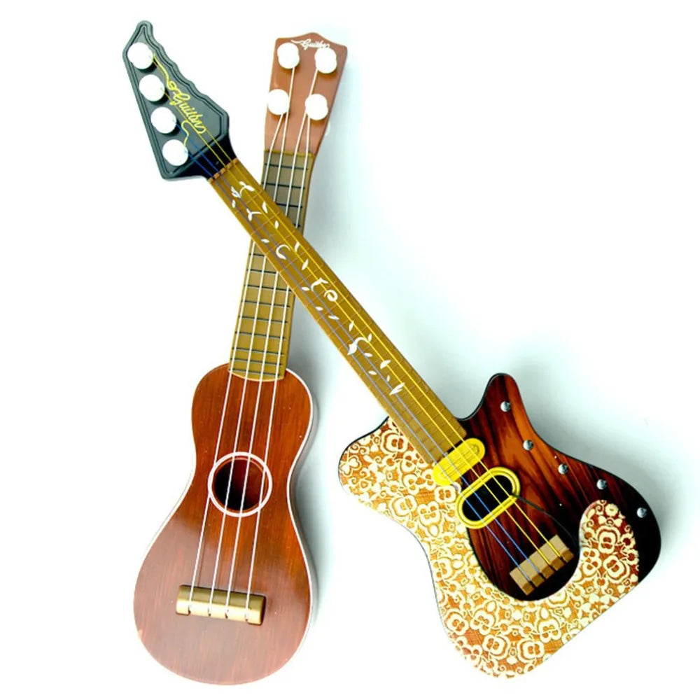 14.5-inch Plastic Ukulele Beginner Hawaiian 4 Nylon Strings - Ampere Galaxy