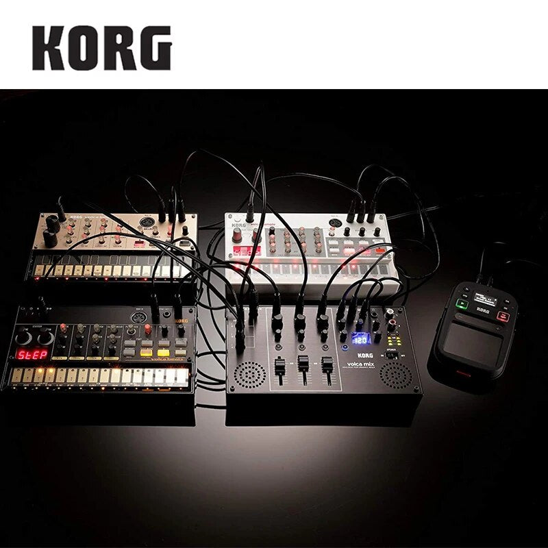 Korg Volca Beats Analogue Drum Machine Bundle with Volca Mix - Ampere Galaxy