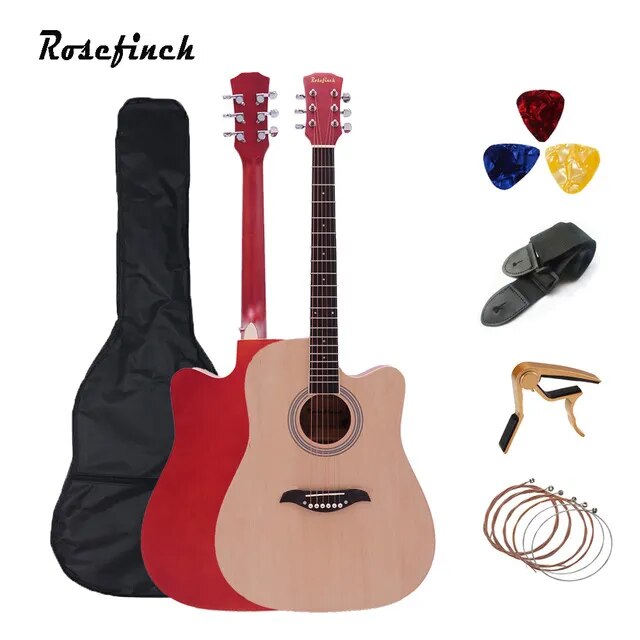 Rosefinch Full Pack 38/41 Inch Acoustic Guitar - Ampere Galaxy