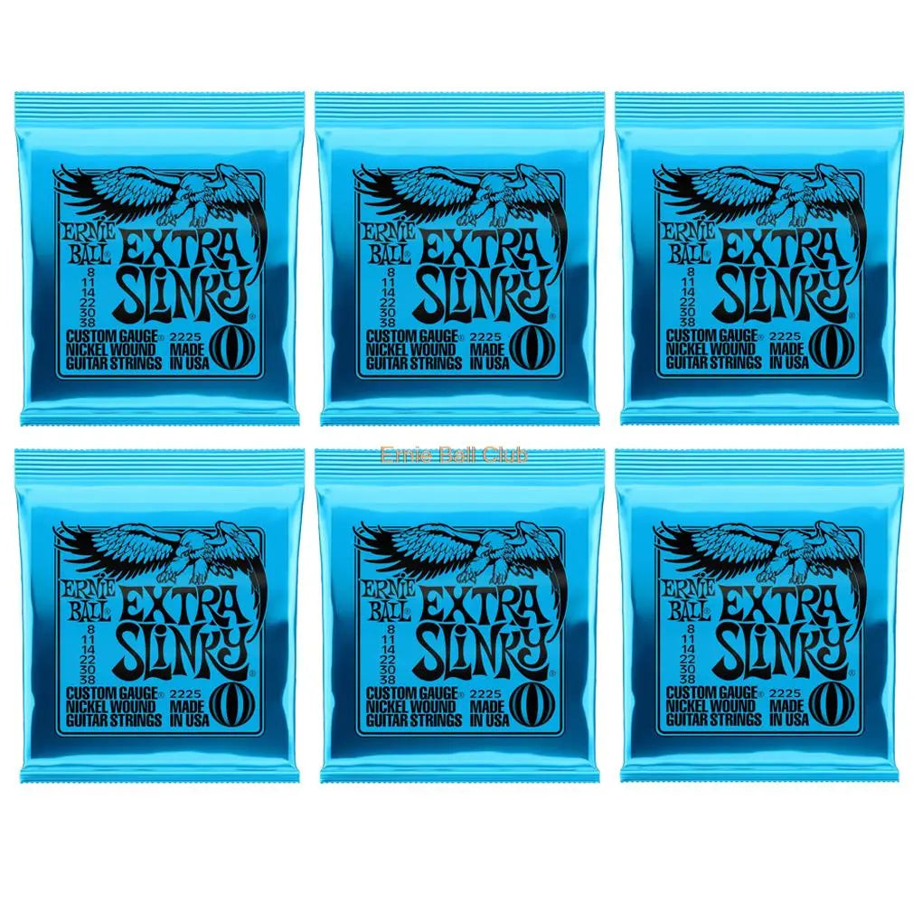 6 Packs/Set Ernie-Ball Nickel Electric Guitar Strings 2215 2220 2221 2222 2223 2225 Cobalt Slinky 2721 2723 2727 Free Shipping - Ampere Galaxy