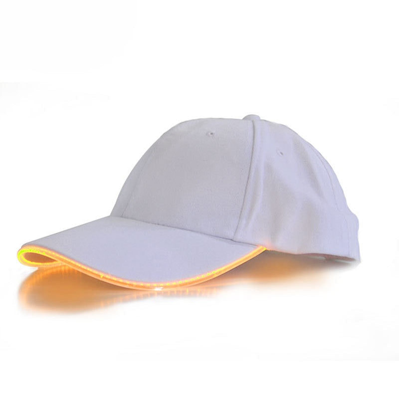 Customizable Super Dazzling LED Fiber Optic Baseball Cap - Ampere Galaxy