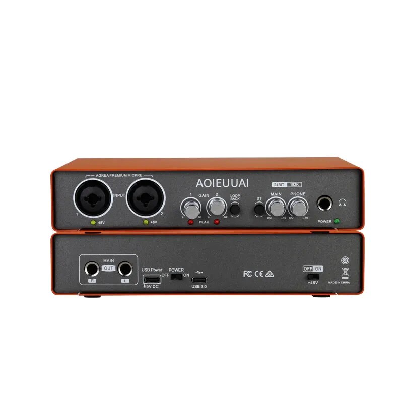 Audio Interface Sound Card with Monitoring system - Ampere Galaxy