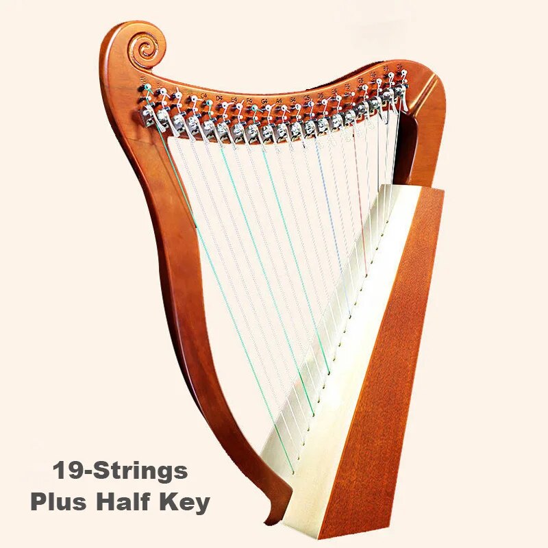 High Quality Harp 19 23 26 String Half Key Lyre Harp - Ampere Galaxy