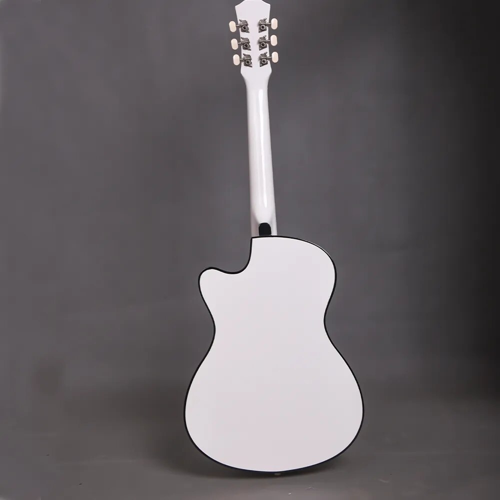 38 Inch Acoustic Guitar Small Size Beginner 6 Steel Strings Kids Musical Instrument AGT16 - Ampere Galaxy
