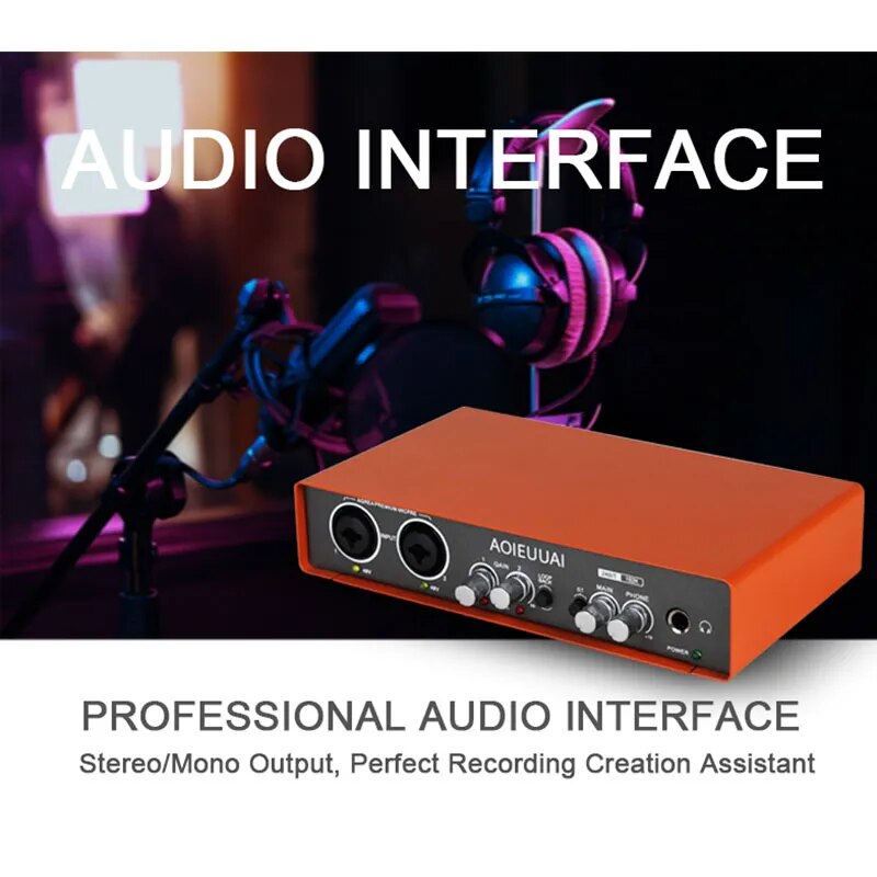 Audio Interface Sound Card with Monitoring system - Ampere Galaxy