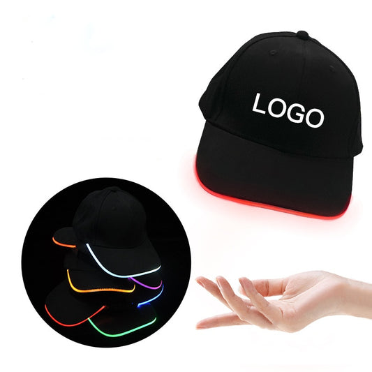 Customizable Super Dazzling LED Fiber Optic Baseball Cap - Ampere Galaxy