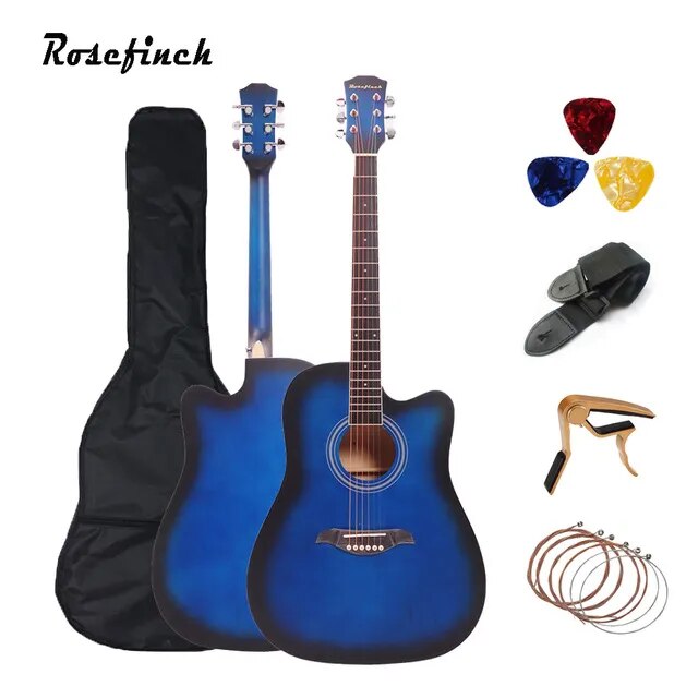 Rosefinch Full Pack 38/41 Inch Acoustic Guitar - Ampere Galaxy