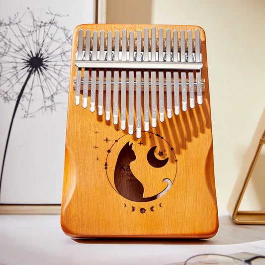 Professional Kalimba: 17/21 Key Solid Wood Veneer Thumb Piano - A Musical Delight and Perfect Christmas Gift!