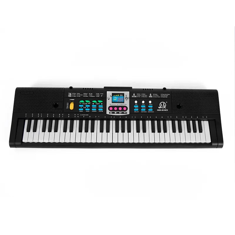 MQ 61 Key Electronic Piano Digital Music Electronic Keyboard Musical Instrument Gift with Microphone for Kids Beginners - Ampere Galaxy