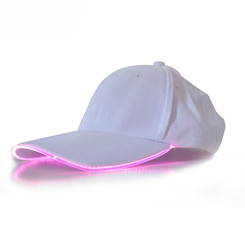 Customizable Super Dazzling LED Fiber Optic Baseball Cap - Ampere Galaxy