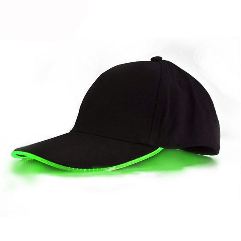 Customizable Super Dazzling LED Fiber Optic Baseball Cap - Ampere Galaxy