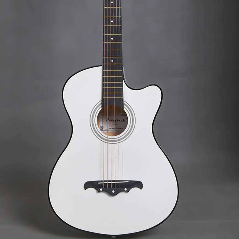 38 Inch Acoustic Guitar Small Size Beginner 6 Steel Strings Kids Musical Instrument AGT16 - Ampere Galaxy