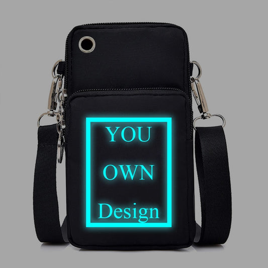 Customizable with a Photo or Logo CrossBody Bag/Purse - Ampere Galaxy