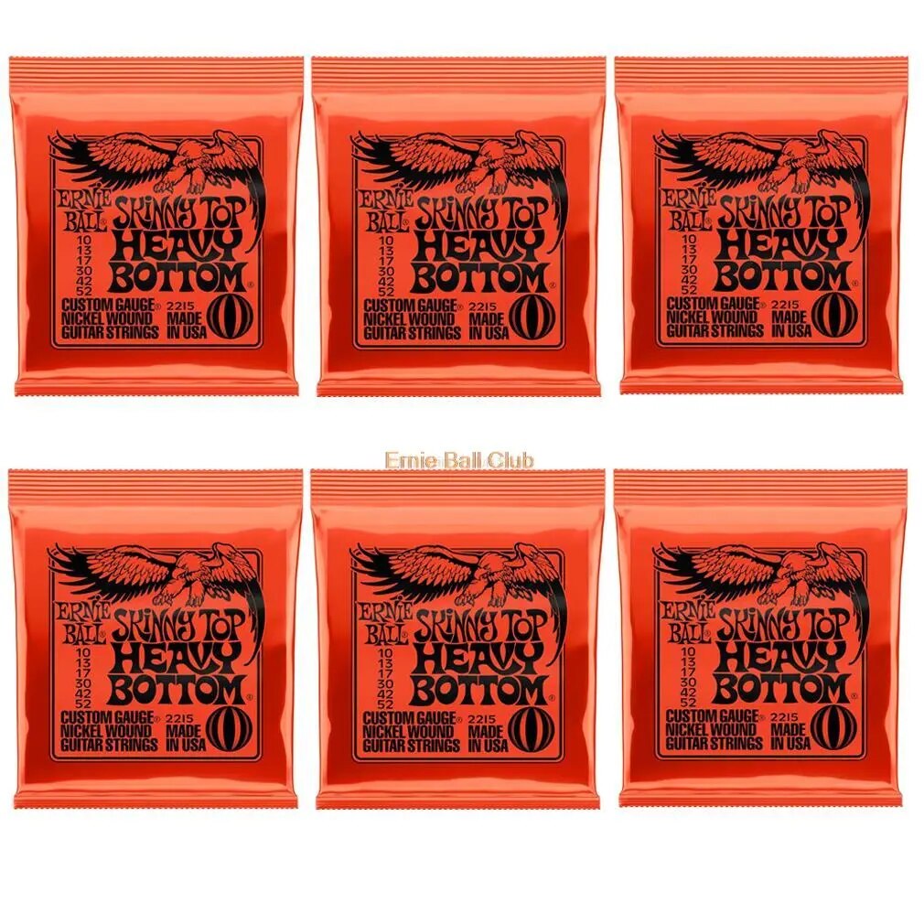 6 Packs/Set Ernie-Ball Nickel Electric Guitar Strings 2215 2220 2221 2222 2223 2225 Cobalt Slinky 2721 2723 2727 Free Shipping - Ampere Galaxy