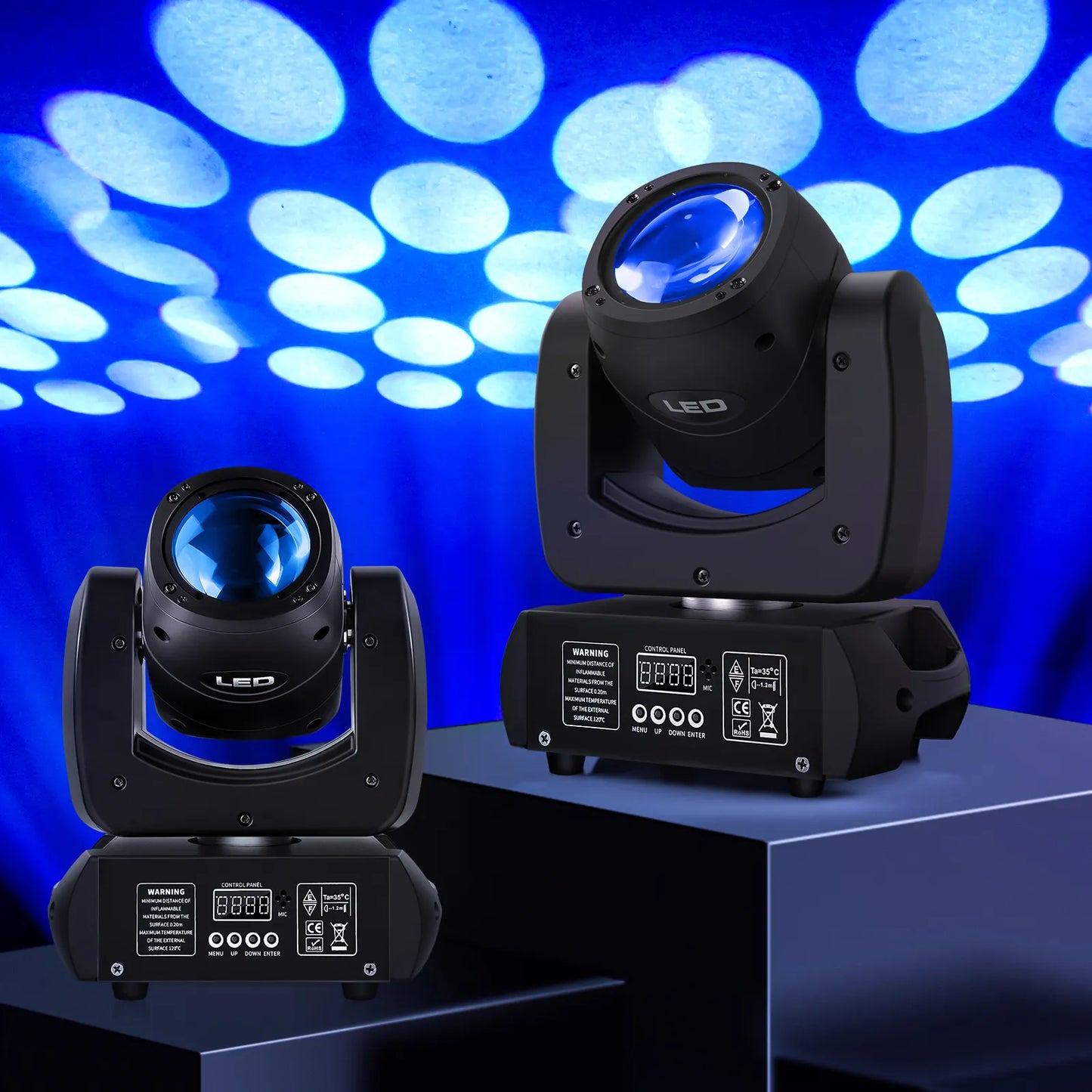 100W LED Beam Gobo Moving Head Stage Light DMX - Ampere Galaxy