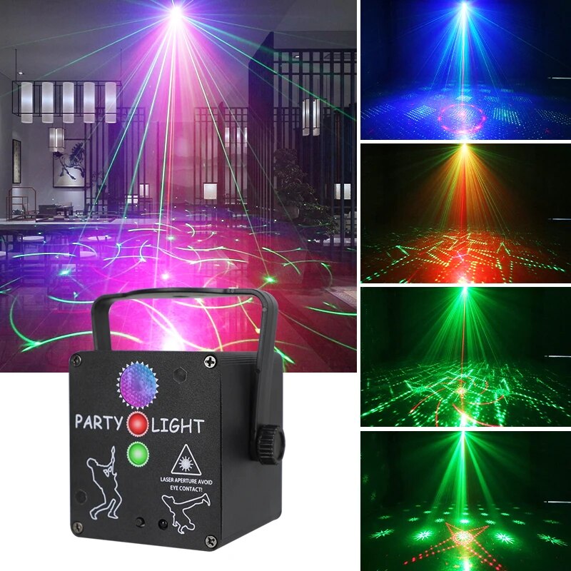 HCWE Disco Lamp USB Mini Party Light Portable Projector - Ampere Galaxy