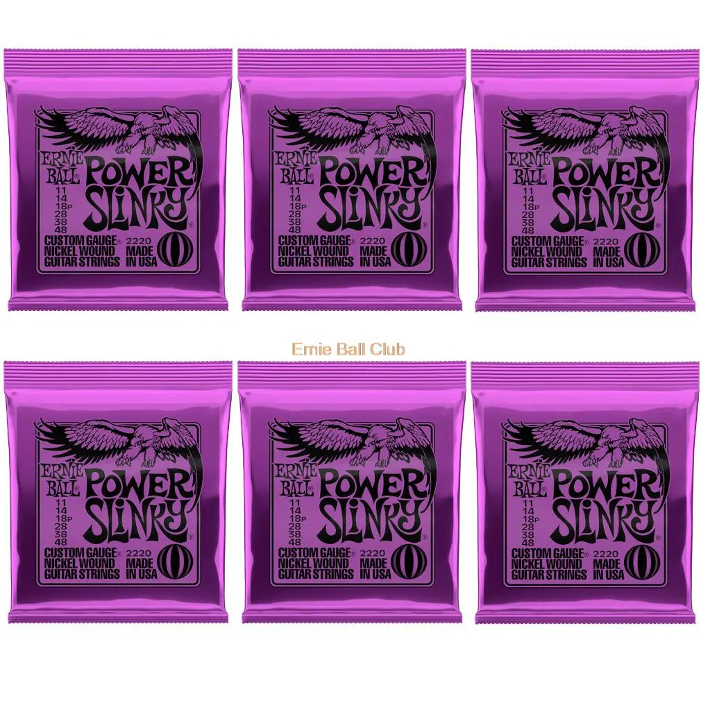 6 Packs/Set Ernie-Ball Nickel Electric Guitar Strings 2215 2220 2221 2222 2223 2225 Cobalt Slinky 2721 2723 2727 Free Shipping - Ampere Galaxy