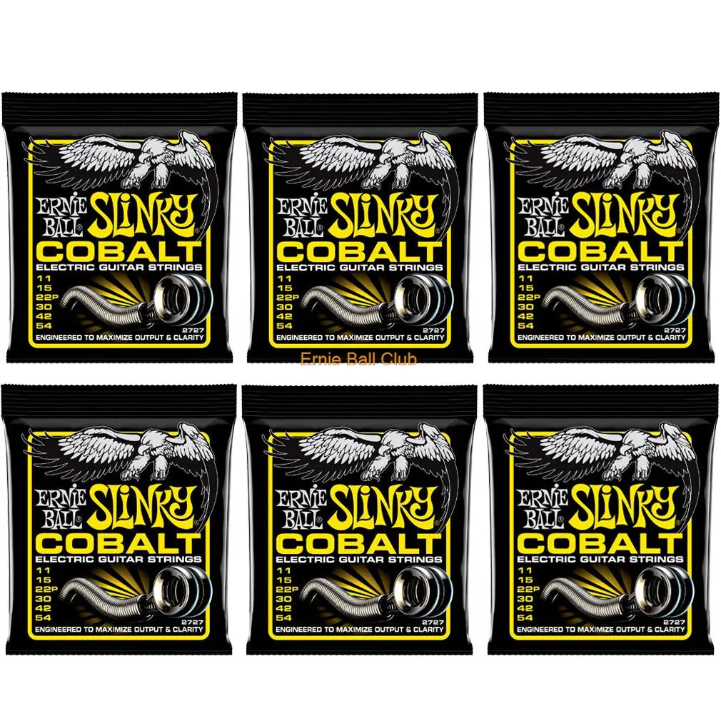 6 Packs/Set Ernie-Ball Nickel Electric Guitar Strings 2215 2220 2221 2222 2223 2225 Cobalt Slinky 2721 2723 2727 Free Shipping - Ampere Galaxy