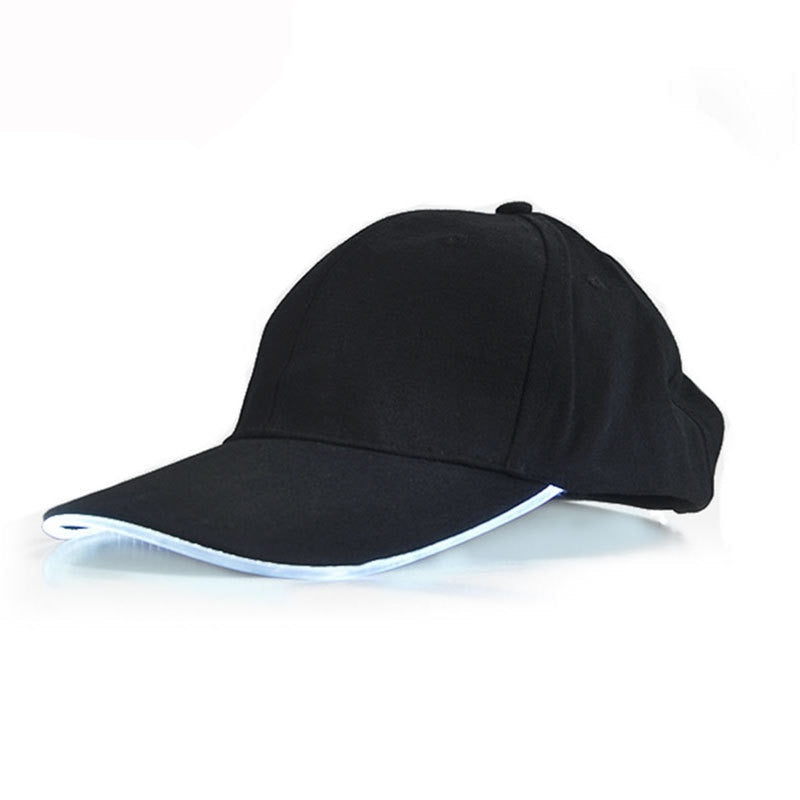 Customizable Super Dazzling LED Fiber Optic Baseball Cap - Ampere Galaxy