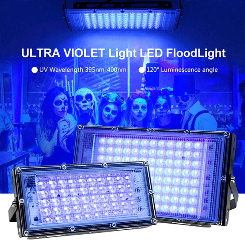 ALIEN 50W-100W LED UV Stage Blacklight/Ultraviolet flood light - Ampere Galaxy