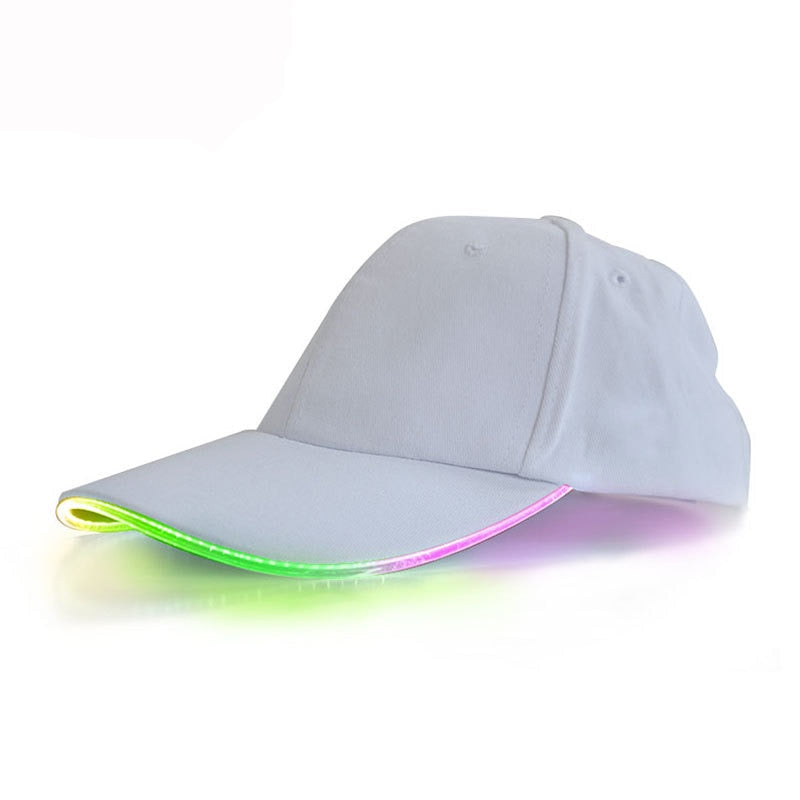 Customizable Super Dazzling LED Fiber Optic Baseball Cap - Ampere Galaxy