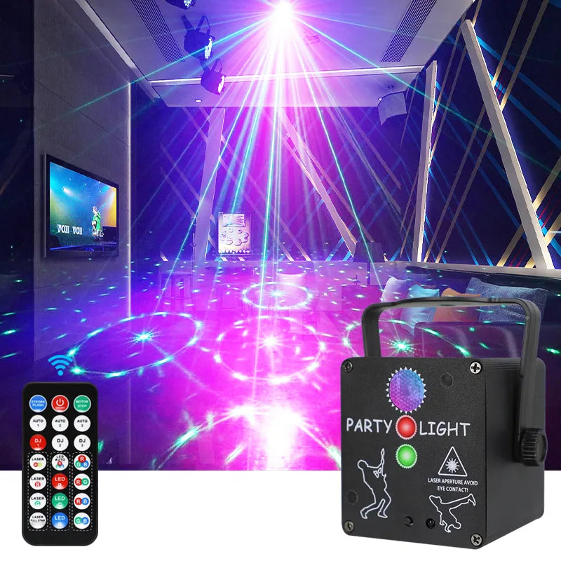 HCWE Disco Lamp USB Mini Party Light Portable Projector - Ampere Galaxy