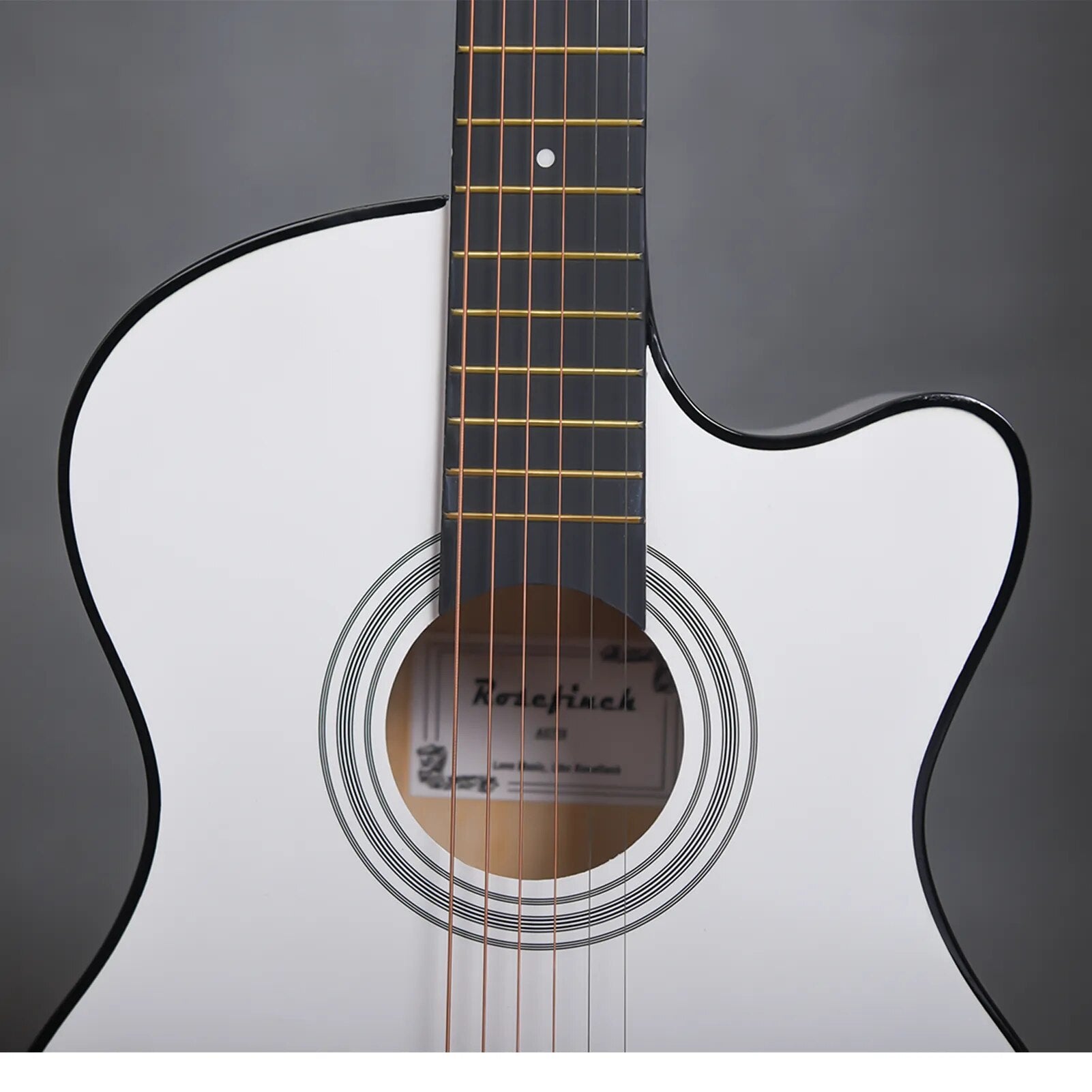 38 Inch Acoustic Guitar Small Size Beginner 6 Steel Strings Kids Musical Instrument AGT16 - Ampere Galaxy