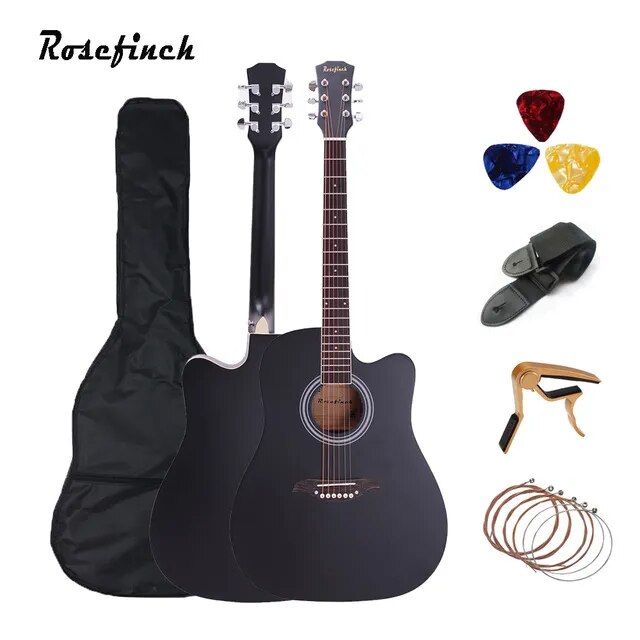 Rosefinch Full Pack 38/41 Inch Acoustic Guitar - Ampere Galaxy