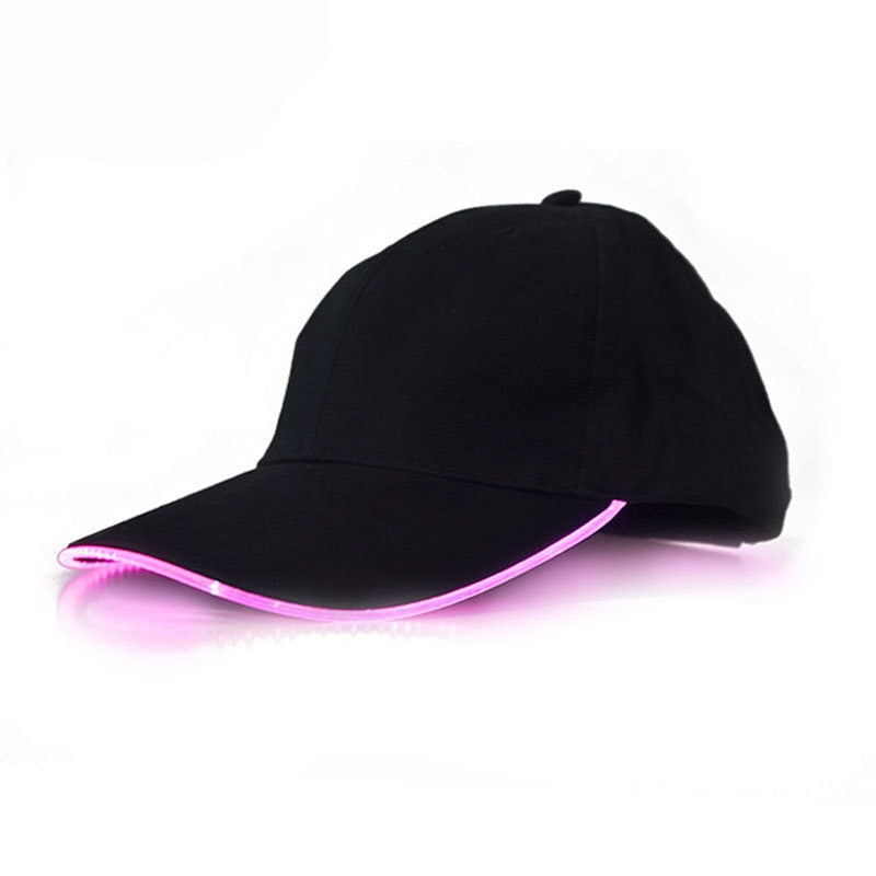 Customizable Super Dazzling LED Fiber Optic Baseball Cap - Ampere Galaxy