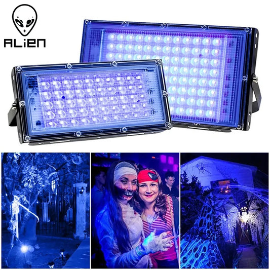 ALIEN 50W-100W LED UV Stage Blacklight/Ultraviolet flood light - Ampere Galaxy