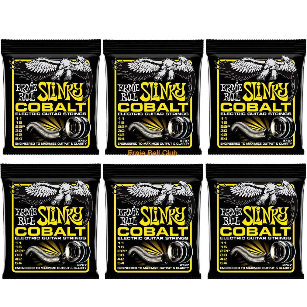 6 Packs/Set Ernie-Ball Nickel Electric Guitar Strings 2215 2220 2221 2222 2223 2225 Cobalt Slinky 2721 2723 2727 Free Shipping - Ampere Galaxy