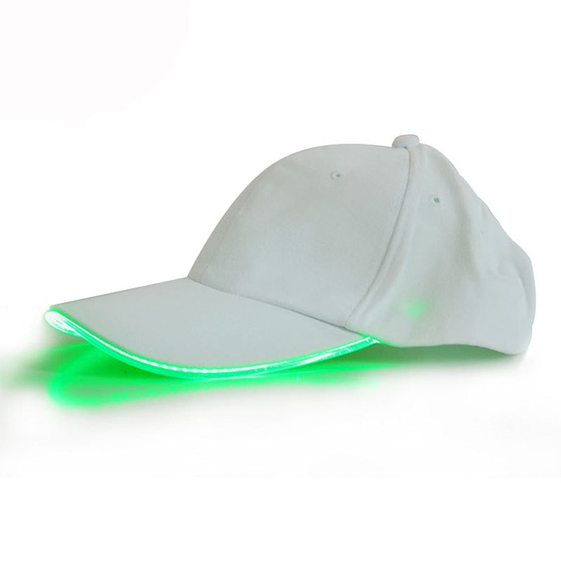 Customizable Super Dazzling LED Fiber Optic Baseball Cap - Ampere Galaxy