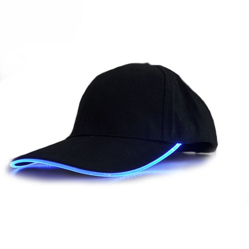 Customizable Super Dazzling LED Fiber Optic Baseball Cap - Ampere Galaxy