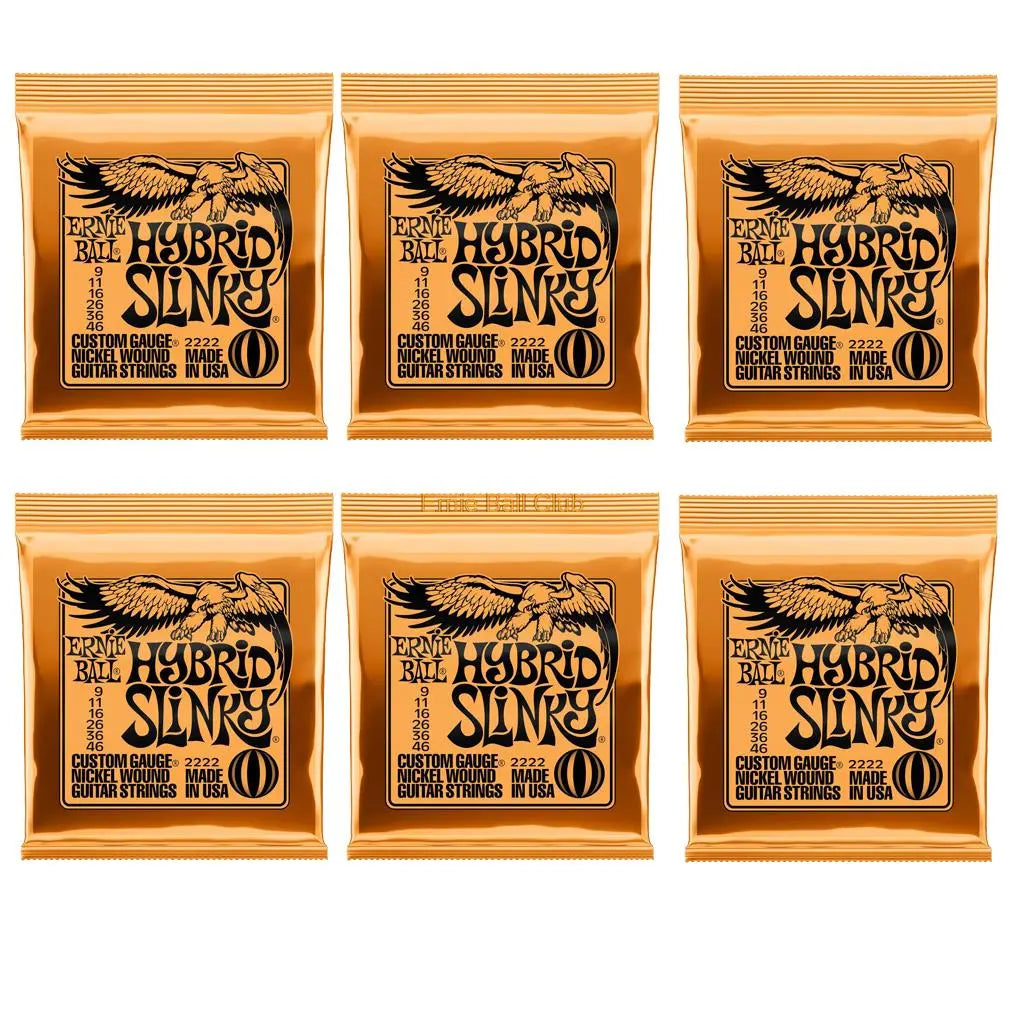 6 Packs/Set Ernie-Ball Nickel Electric Guitar Strings 2215 2220 2221 2222 2223 2225 Cobalt Slinky 2721 2723 2727 Free Shipping - Ampere Galaxy