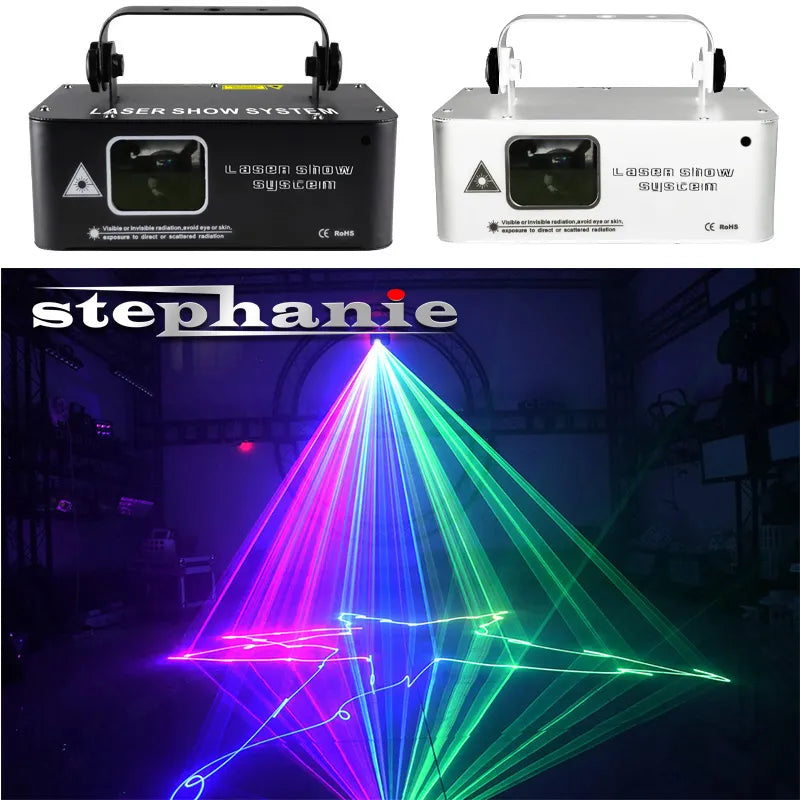 500mw RGB Laser Beam Line Scanner Projector DMX512 - Ampere Galaxy