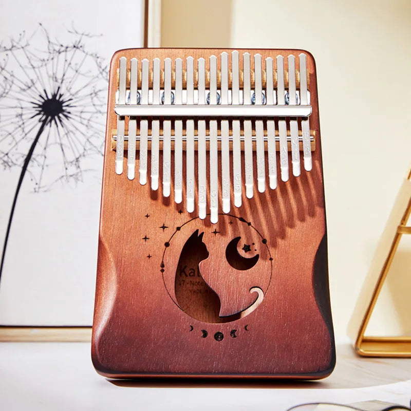 Professional Kalimba: 17/21 Key Solid Wood Veneer Thumb Piano - A Musical Delight and Perfect Christmas Gift!