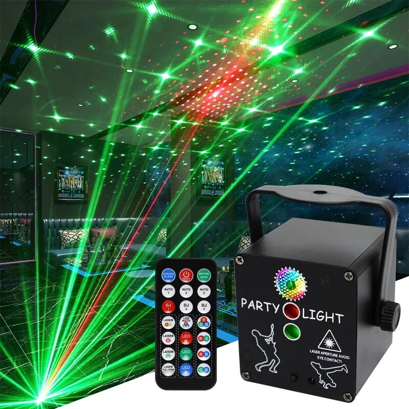 HCWE Disco Lamp USB Mini Party Light Portable Projector - Ampere Galaxy