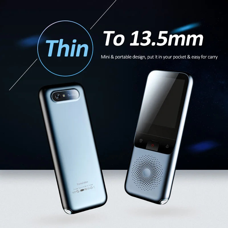 2023 New T11 Portable Audio Translator - Advanced Multilingual Smart Translator for Offline and Real-Time Language Translation with AI Voice and Photo Translation Capabilities