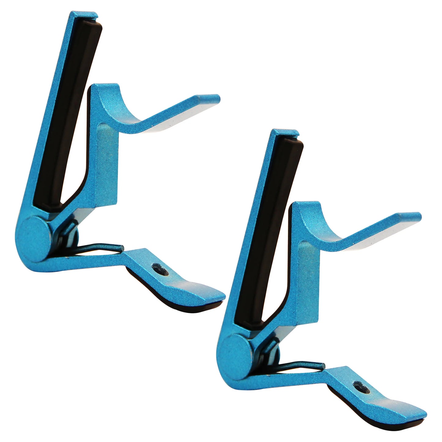 "5 Core Premium Guitar Capo for Acoustic and Classical Guitars, Ukulele, Mandolin, and Banjo - Set of 2 Blue Capos"