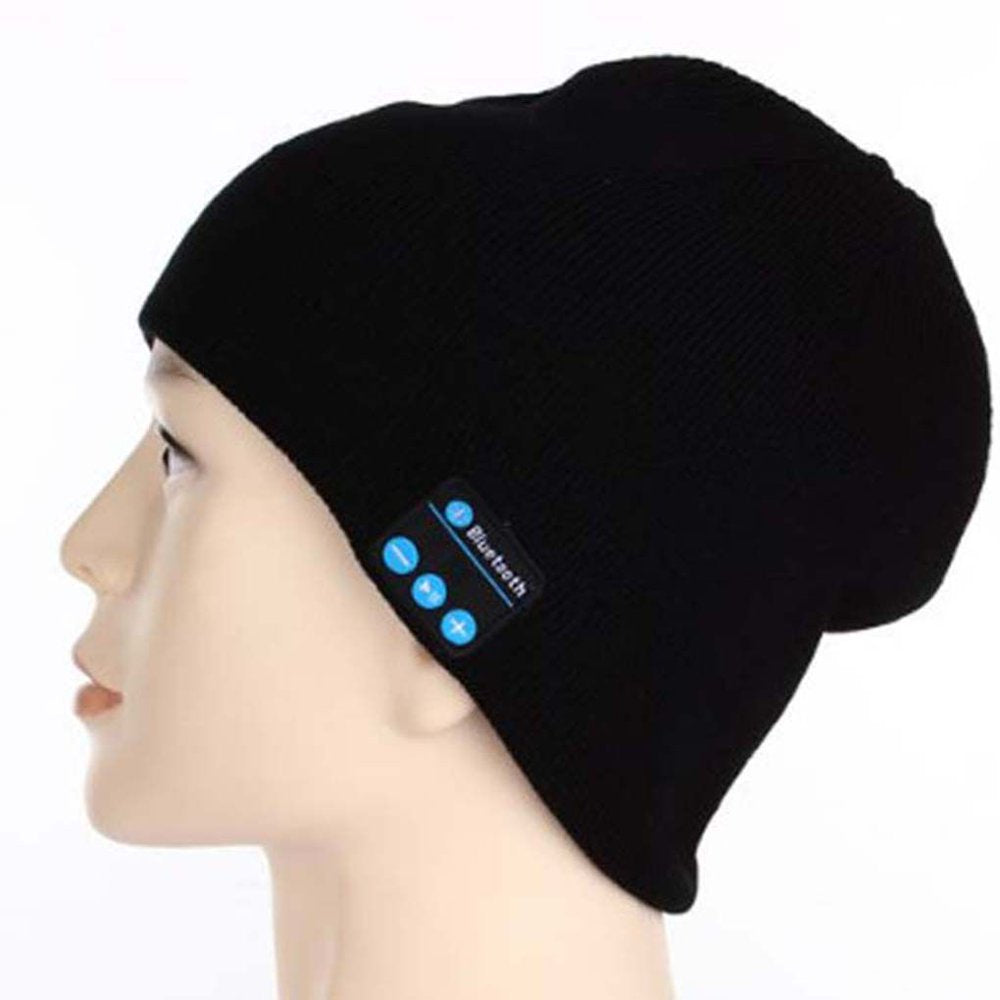 Wireless Headset Smart Cap Bluetooth Soft Warm Beanie Hat Headphone Speaker Mic Winter Hat for Outdoor Sport