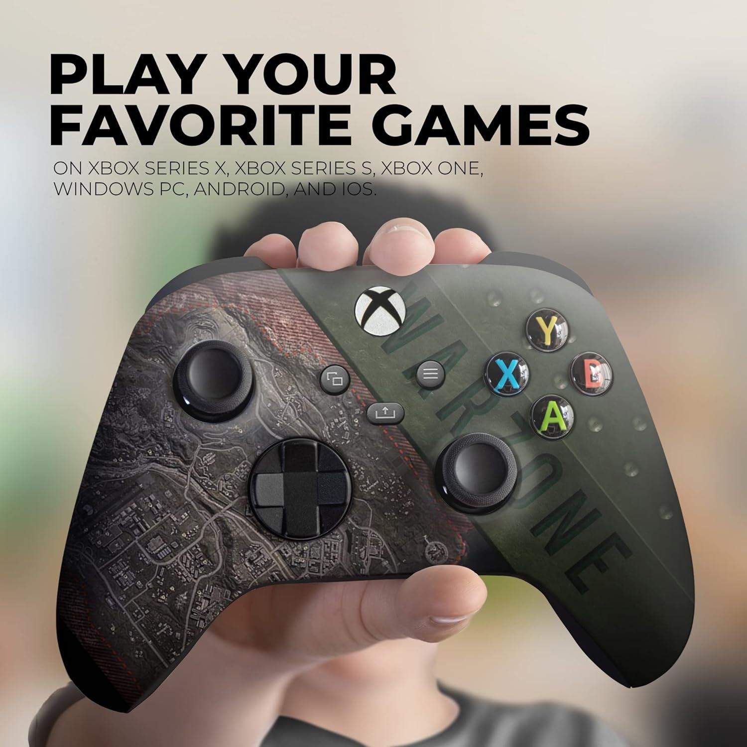 Exclusive X-Box Wireless Controller: Special Edition with Advanced Hydrodip Print Technology, Tailored for X-Box One S/X-Box Series X/S & Windows 10 Compatibility - Beyond Skin, True Customization