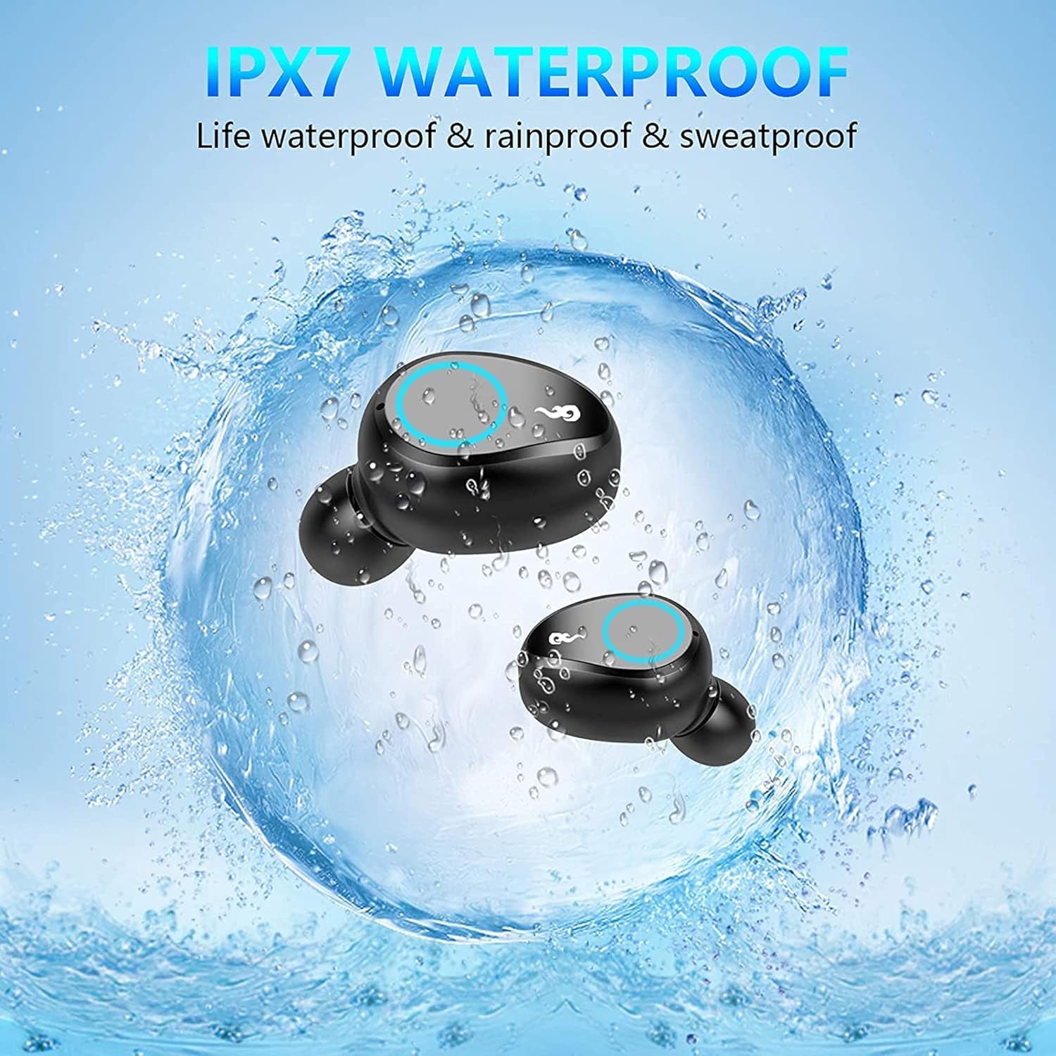 Premium Wireless Bluetooth Earbuds with IPX7 Waterproof Rating for Samsung Galaxy Devices (Including S23/S22/S21/S20/5G, Galaxy A, Galaxy Note, Galaxy Z) - F9 TWS, 2000mAh Charging Case Included"