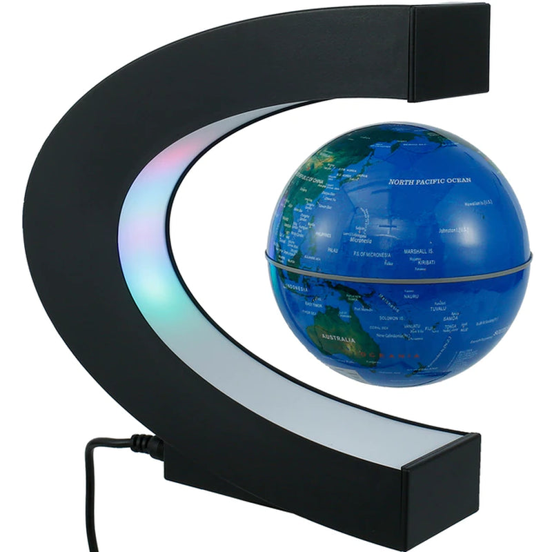 Levitating Lamp Magnetic Levitation Globe LED World Floating Lamp Rotating Globe Lights Bedside Lights Novelty Christmas Gifts